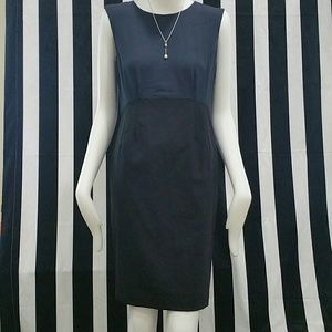 Sleeveless two toned dress